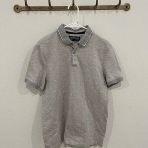 Calvin Klein Men's Gray Polo Shirt
